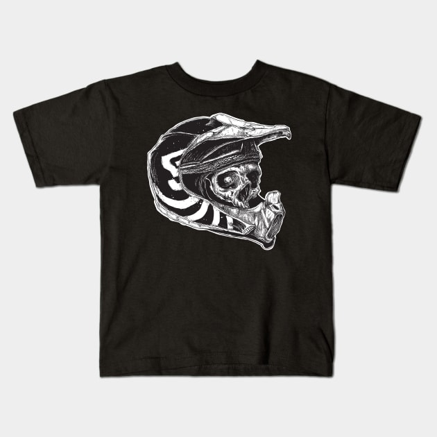 Rider skull Kids T-Shirt by Wisdom-art